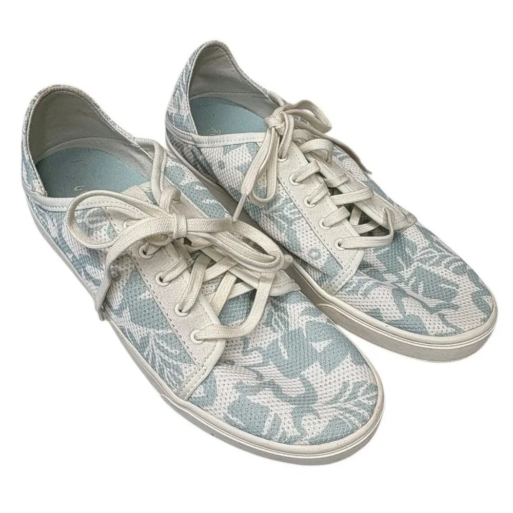 Olukai Pehuea Li Sneakers Island Floral Mesh‎ Vacation Resort Tropical 10